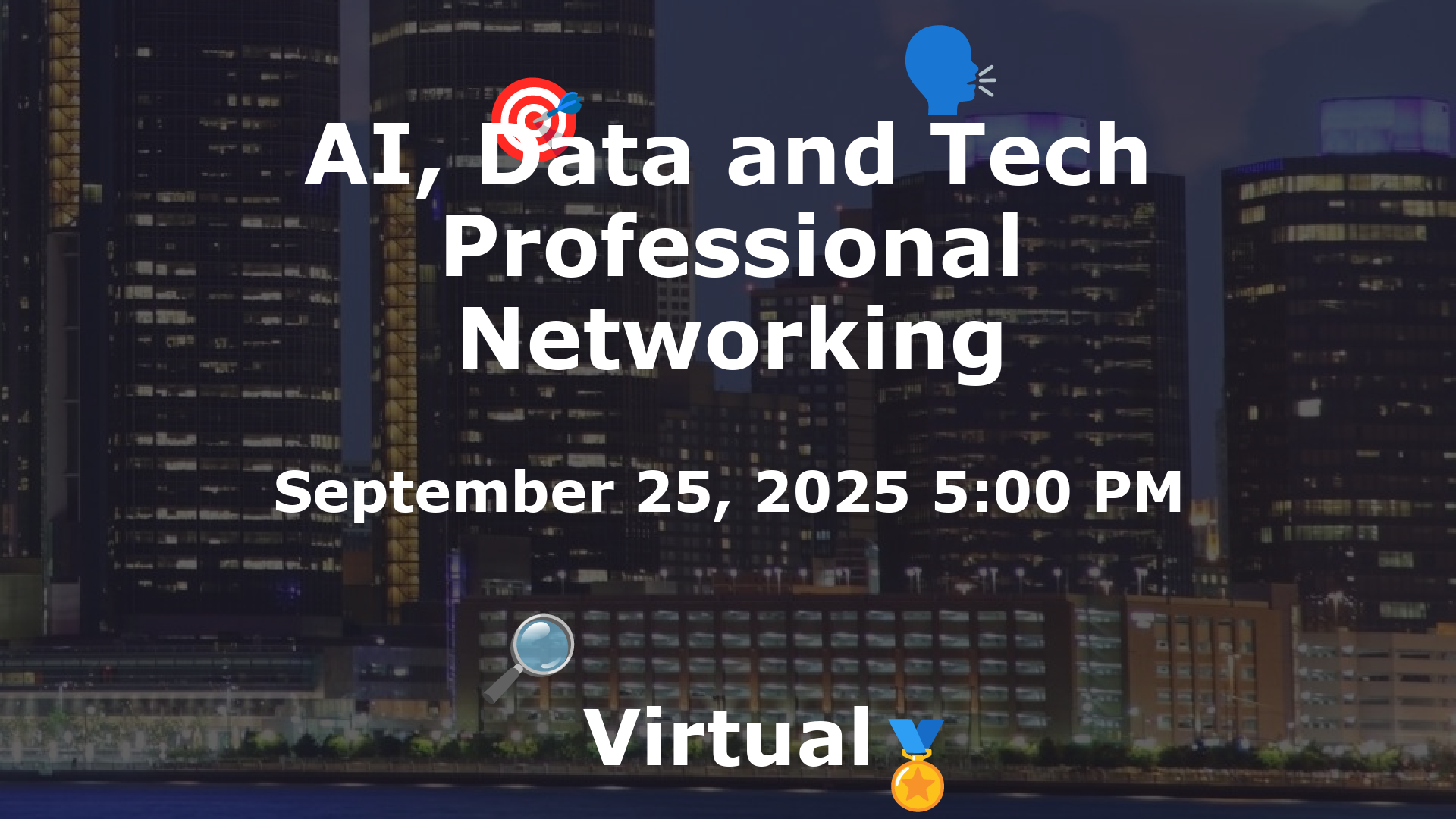 AI, Data and Tech Professional Networking event image